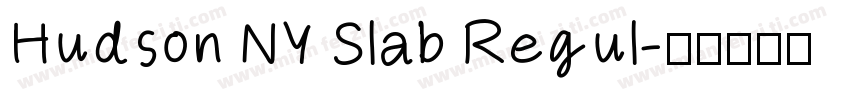 Hudson NY Slab Regul字体转换
